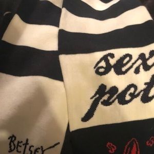 Betsey Johnson Scarf Sex Pot NWT